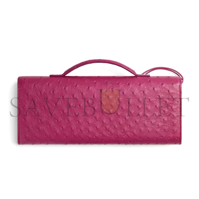 B0tt*ga Ven*ta ANDIAMO CLUTCH OSTRICH LEATHER 805241V3RQ35568 (31*13*3cm)